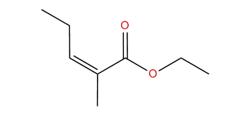 Ethyl 2-methyl-(Z)-2-pentenoate